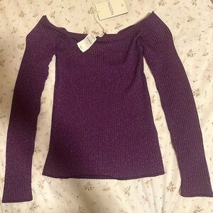 NWT Valentino off the shoulder long sleeve